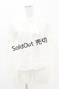Angelic Pretty / リボン付きブラウス Free オフ H-25-05-05-063-AP-BL-NS-ZH