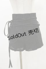 Melt the lady / ベルト付きショートパンツ S ブラック H-25-05-05-068-PU-PA-NS-ZH