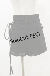 Melt the lady / ベルト付きショートパンツ S ブラック H-25-05-05-068-PU-PA-NS-ZH