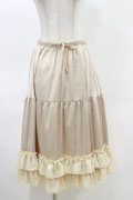 axes femme kawaii / ミディフリルペチスカート M アイボリー H-25-05-05-071-AX-SK-NS-ZH