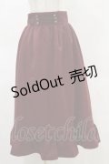 axes femme / ナポレオンモチーフロングスカート M ボルドー H-25-05-05-073-AX-SK-NS-ZH