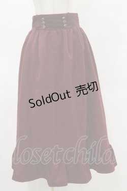 画像1: axes femme / ナポレオンモチーフロングスカート M ボルドー H-25-05-05-073-AX-SK-NS-ZH