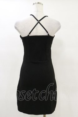 画像2: Melt the lady / コルセット刺繍ミニワンピース Free ブラック H-25-05-05-076-PU-OP-NS-ZH