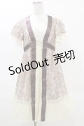 axes femme / シフォンフリルワンピース M アイボリー H-25-05-05-077-AX-OP-NS-ZH
