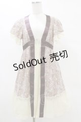 axes femme / シフォンフリルワンピース M アイボリー H-25-05-05-077-AX-OP-NS-ZH