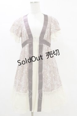 画像1: axes femme / シフォンフリルワンピース M アイボリー H-25-05-05-077-AX-OP-NS-ZH