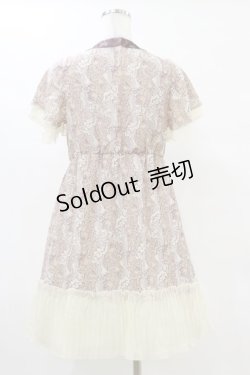 画像2: axes femme / シフォンフリルワンピース M アイボリー H-25-05-05-077-AX-OP-NS-ZH