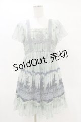 axes femme / メルヘンプリントワンピース M グリーン H-25-05-05-078-AX-OP-NS-ZH