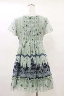 画像2: axes femme / メルヘンプリントワンピース M グリーン H-25-05-05-078-AX-OP-NS-ZH