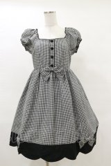 metamorphose / スカラップ切替ワンピース Free ブラック H-25-05-05-081-ME-OP-NS-ZH