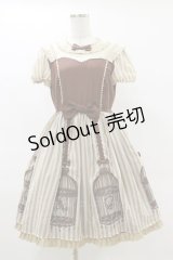 Angelic Pretty / Lucienne Dreamワンピース Free ブラウン H-25-05-05-084-AP-OP-NS-ZH
