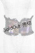 Qutie Frash / リボン帯コルセット  黒 H-25-05-05-1001-QU-ZA-KB-ZH