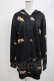 画像1: NieR Clothing / 総柄ZIPパーカー  黒 H-25-05-05-1035-PU-TO-KB-ZH (1)