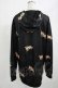 画像2: NieR Clothing / 総柄ZIPパーカー  黒 H-25-05-05-1035-PU-TO-KB-ZH (2)