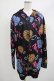 画像1: NieR Clothing / 総柄ZIPパーカー  黒 H-25-05-05-1036-PU-TO-KB-ZH (1)