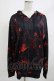 画像1: NieR Clothing / 総柄ZIPパーカー  黒×赤 H-25-05-05-1037-PU-TO-KB-ZH (1)