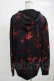画像2: NieR Clothing / 総柄ZIPパーカー  黒×赤 H-25-05-05-1037-PU-TO-KB-ZH (2)