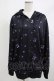 画像1: NieR Clothing / 総柄ZIPパーカー  黒×紫 H-25-05-05-1040-PU-TO-KB-ZH (1)