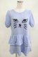 画像1: Candy Stripper / KITTEN KNIT ONE-PIECE  ブルー H-25-05-05-1006-PU-OP-KB-ZH (1)