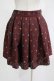 画像2: Jane Marple / EMB jacquardのミニスカート  ボルドー H-25-05-05-1011-JM-SK-KB-ZT0507H (2)