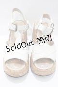 【SALE】Katie / ウェッジソールサンダル M 白 H-25-05-05-1002-LO-SH-KB-ZH