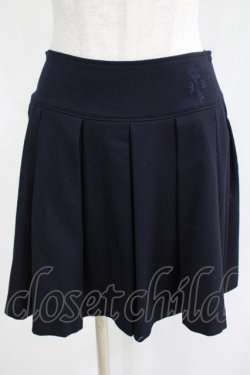 画像1: Jane Marple / ロゴEMBのウールスカート  黒 H-25-05-05-1023-JM-SK-KB-ZT0507H