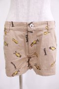 Candy Stripper / PEANUTS SHORT PANTS S ベージュ H-25-05-05-1027-PU-PA-KB-ZH