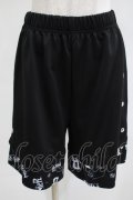NieR Clothing / 総柄切替パンツ F 黒 H-25-05-05-1028-PU-PA-KB-ZH