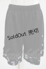 NieR Clothing / 総柄切替パンツ F 黒 H-25-05-05-1028-PU-PA-KB-ZH