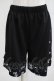 画像1: NieR Clothing / 総柄切替パンツ F 黒 H-25-05-05-1028-PU-PA-KB-ZH (1)