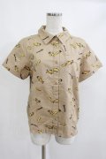 Candy Stripper / PEANUTS SHIRT M ベージュ H-25-05-05-1031-PU-BL-KB-ZH