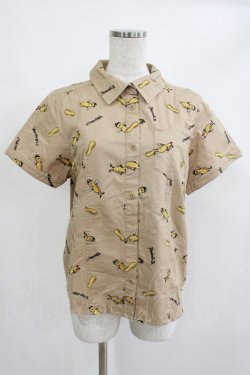 画像1: Candy Stripper / PEANUTS SHIRT M ベージュ H-25-05-05-1031-PU-BL-KB-ZH