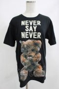 MILKBOY / NEVER SAY NEVER TEE S ブラック H-25-05-05-1032-MB-TO-KB-ZH