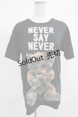 画像1: MILKBOY / NEVER SAY NEVER TEE S ブラック H-25-08-10-031-MB-TO-KB-ZH