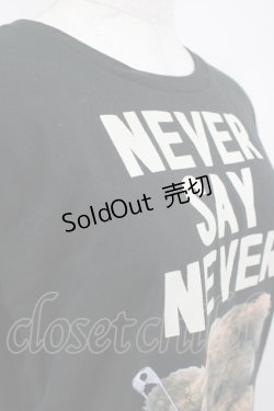 画像3: MILKBOY / NEVER SAY NEVER TEE S ブラック H-25-08-10-031-MB-TO-KB-ZH