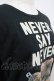 画像3: MILKBOY / NEVER SAY NEVER TEE S ブラック H-25-05-05-1032-MB-TO-KB-ZH (3)