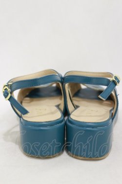 画像3: Fi.n.t / レトロカットワークサンダル M BLUE GREEN H-25-05-05-011-CA-SH-NS-ZH