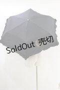 Maison de FLEUR / ヒートカットフリル折りたたみ傘  ブラック H-25-05-05-012-LO-ZA-NS-ZH
