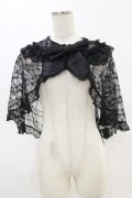 metamorphose / スカーフ風レースケープ Free ブラック H-25-05-05-013-ME-TO-NS-ZH
