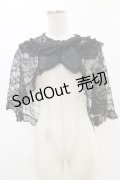 metamorphose / スカーフ風レースケープ Free ブラック H-25-05-05-013-ME-TO-NS-ZH