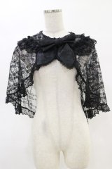 metamorphose / スカーフ風レースケープ Free ブラック H-25-05-05-013-ME-TO-NS-ZH