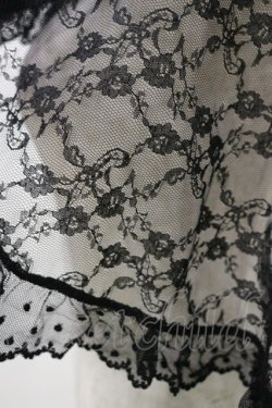 画像4: metamorphose / スカーフ風レースケープ Free ブラック H-25-05-05-013-ME-TO-NS-ZH