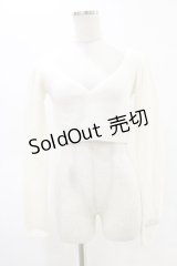 Melt the lady / クロップドニット Free オフ H-25-05-05-019-PU-TO-NS-ZH