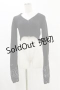 Melt the lady / クロップドニット Free ブラック H-25-05-05-020-PU-TO-NS-ZH