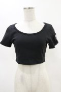 Melt the lady / ロゴプレートTシャツ Free ブラック H-25-05-05-023-PU-TS-NS-ZH