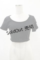 Melt the lady / ロゴプレートTシャツ Free ブラック H-25-05-05-023-PU-TS-NS-ZH