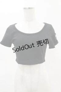 Melt the lady / ロゴプレートTシャツ Free ブラック H-25-05-05-023-PU-TS-NS-ZH