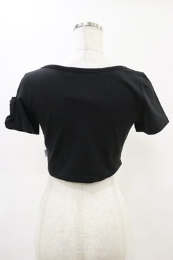 画像2: Melt the lady / ロゴプレートTシャツ Free ブラック H-25-05-05-023-PU-TS-NS-ZH