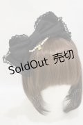 Angelic Pretty / おしゃまなパールリボンカチューシャ  ブラック H-25-05-05-004-AP-AC-NS-ZH