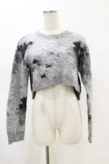 Melt the lady / ムラ染めニット Free グレー H-25-05-05-028-PU-TO-NS-ZH